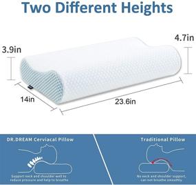 img 3 attached to Ventilated Ergonomic Contoured Orthopedic Pillowcase
