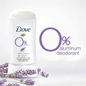 img 2 attached to 🕊️ Dove 0% Aluminum Deodorant Stick: Gentle Underarm Care with Lavender and Vanilla - Aluminum Free, 2.6 oz