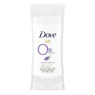 🕊️ dove 0% aluminum deodorant stick: gentle underarm care with lavender and vanilla - aluminum free, 2.6 oz logo