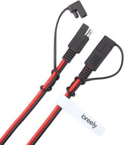 img 1 attached to iGreely SAE Extension Cable 14AWG - Reliable Quick Disconnect Wire Harness for Solar Panel, Battery, Motorcycle, Cars, Tractor - 14 Gauge 4M/13FT