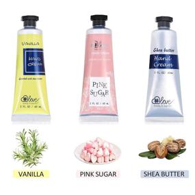 img 3 attached to 👐 Ultra-Moisturizing Hand Cream Set: 3x2.0 oz with Shea Butter & Vitamin E - Ideal Christmas Gifts for Women & Girls, Perfect for Dry Working Hands!