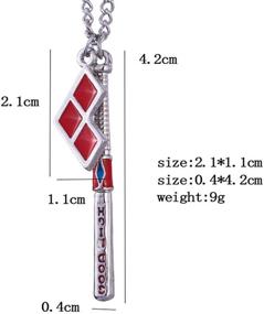 img 3 attached to 🃏 Harley Quinn Suicide Squad Necklace Pendant - Joker Jewelry Charms Gift for Women, Teen Girls, Boys, & Kids