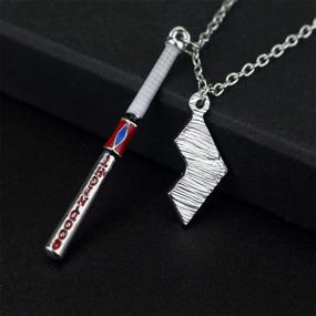 img 2 attached to 🃏 Harley Quinn Suicide Squad Necklace Pendant - Joker Jewelry Charms Gift for Women, Teen Girls, Boys, & Kids