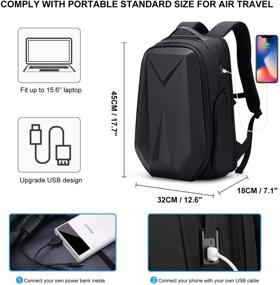 img 2 attached to 🔌 Efficient Charging Business Backpack: FENRUIEN Resistant Tech Gear