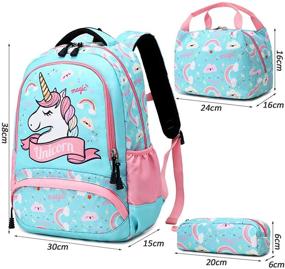 img 3 attached to Backpack Unicorn Elementary Bookbags Resistant Backpacks and Kids' Backpacks