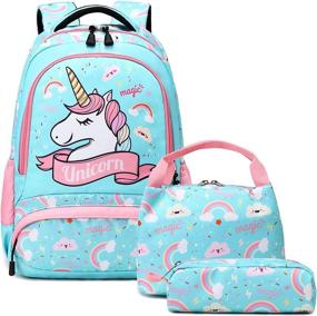 img 4 attached to Backpack Unicorn Elementary Bookbags Resistant Backpacks and Kids' Backpacks