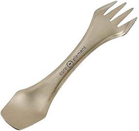 img 2 attached to 🍴 Premium Titanium Spork 3-in-1: Lightweight, Eco-Friendly & Durable Utensil - Perfect for Camping, Home, and Travel