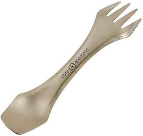 img 1 attached to 🍴 Premium Titanium Spork 3-in-1: Lightweight, Eco-Friendly & Durable Utensil - Perfect for Camping, Home, and Travel