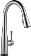 🚰 delta faucet essa touch kitchen faucet in brushed nickel with pull down sprayer and touch2o technology, arctic stainless finish 9113t-ar-dst logo