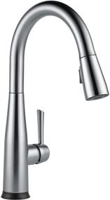 img 4 attached to 🚰 Delta Faucet Essa Touch Kitchen Faucet in Brushed Nickel with Pull Down Sprayer and Touch2O Technology, Arctic Stainless Finish 9113T-AR-DST