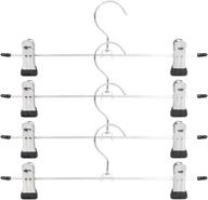 👖 bestvalue go skirt pant boot hanger: space-saving solution with adjustable clips (5-pack) логотип