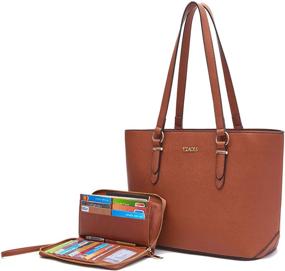 img 4 attached to 👜 IceBlue Women's Purses, Handbags & Shoulder Bags - Matching Satchels with Wallets