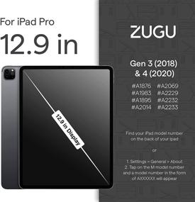 img 2 attached to 📱 Zugu Case Screen Protector - iPad Pro 12.9 3rd/4th/5th Gen - Tempered Glass Film - Scratch-Resistant, Fingerprint & Smudge-Resistant - Includes Green Installation Guide