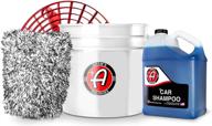 🚗 adam's complete car wash kit: includes bucket & grit guard - ultimate auto detailing & cleaning set | ph-balanced best car wash soap for snow foam cannon, foam gun, pressure washer logo