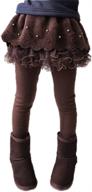 👗 girls' clothing: layered skirt leggings for little girls logo
