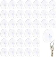 🪝 transparent suction hooks - securely holds items of all sizes logo