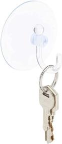 img 1 attached to 🪝 Transparent Suction Hooks - Securely Holds Items of All Sizes