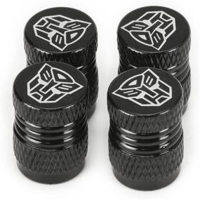 img 1 attached to 🚗 Transform Your Ride with Pilot TRF-0101E Autobots Valve Caps - Set of 4