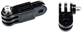 img 3 attached to GOHIGH Straight Joint Mount with Long and Short Same Direction Adjustable Arm Extension Joints - Action 📸 Camera Accessories for GoPro Hero 9 8 7 6 5 4 3 3+, SJ4000, SJ5000, SJ7000, Xiaomi YI