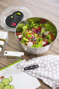 img 2 attached to 🥗 Emsa Turboline Salad Spinner: Fast and Efficient Medium Silver Spinner for Fresh and Crispy Salads