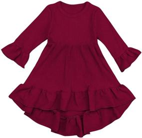 img 4 attached to 👗 Bilison Toddler Irregular Sundress Princess Dress for Costumes - Dress Up & Pretend Play