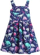 🐸 frogwill dinosaur sleeve summer casual girls' dress apparel logo