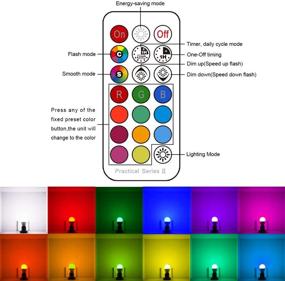 img 3 attached to 💡 Dimmable Screw with Color Changing Light Bulb