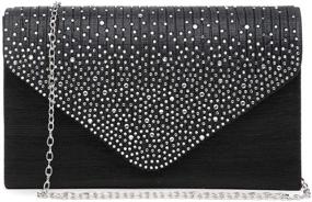 img 4 attached to Dasein Frosted Crossbody Handbags Envelope