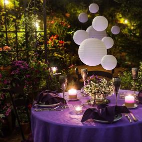 img 3 attached to 🎉 Avoseta's Set of 20 Round White Paper Lanterns – Perfect for Birthday, Wedding, Party, and Event Decorations!