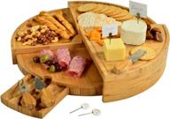 🧀 ascot vienna bamboo cheese picnic set - food service equipment & supplies logo