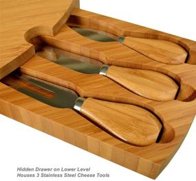 img 1 attached to 🧀 Ascot Vienna Bamboo Cheese Picnic Set - Food Service Equipment & Supplies