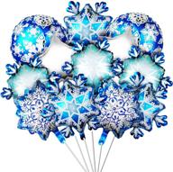 snowflake balloons birthday aluminum decoration logo