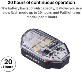 img 1 attached to 🚁 ULANZI DR-01 Strobe Drone Light: Anti-Collision Lighting for Night Flights - 3 Colors, 9 Modes - Compatible with DJI Mavic 2 Pro, DJI Mini, Phantom, Inspire, Matrice - 250mAh Rechargeable