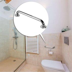 img 3 attached to 🛁 20-Inch Stainless Steel Bath Grab Bar by Sumnacon - Sturdy Safety Handle with Screws | Wall Mounted Balance Handrail Assist for Bathtub, Shower, Toilet, Stairway | Polished Finish