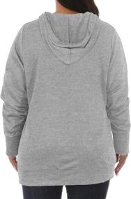 img 3 attached to 👕 Stylish and Comfortable VISLILY Plus-Size Hoodies with V Neck and Pocket