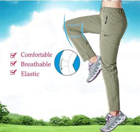 img 1 attached to 👖 Rdruko Women's Outdoor Lightweight Quick-Dry Sportswear Pants with Water-Resistant Pockets for Hiking