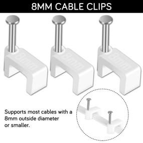 img 3 attached to Cable Clips CableGeeker Pieces Ethernet