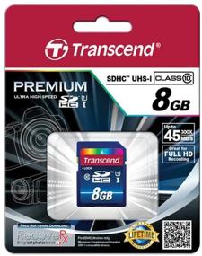 img 2 attached to 📸 Внешний жесткий диск Transcend 8GB SDHC класса 10 UHS-I Упаковка из 5 шт TS8GSDU1 - Лучший набор по выгодной цене