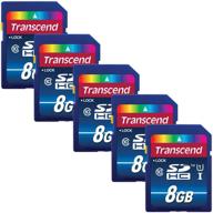 📸 внешний жесткий диск transcend 8gb sdhc класса 10 uhs-i упаковка из 5 шт ts8gsdu1 - лучший набор по выгодной цене логотип