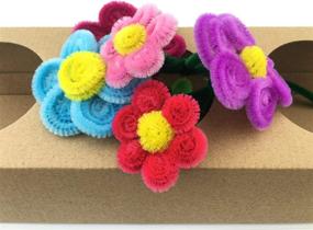 img 2 attached to 🎨 HoneyToys 240pcs 24 Colors Chenille Stem Pipe Cleaners - 12 Inches x 6 mm for Arts and Crafts