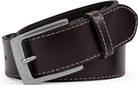 img 3 attached to 👔 Premium Leather Contrast Men's Accessories by Colonial Belt Company: Elevate Your Style with Timeless Elegance