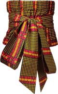 👗 african kente print women's accessories and belts by hongyuamy logo