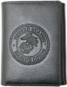 img 2 attached to 💼 Premium Marine Leather Wallet - Officially Licensed for Top-notch Style and Durability