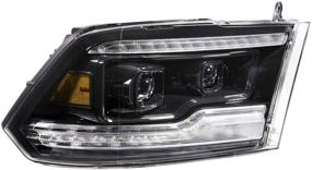 img 3 attached to Усовершенствованный фар Morimoto XB LED для Dodge Ram 2018-2019 | Белый DRL, бегущий световой сигнал, одобрено DOT, установка "вставь и играй