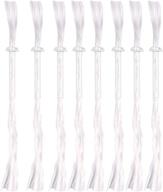 imikeya 20pcs fiberglass replacement wicks - 4.52in long-lasting fiberglass candle wicks with glass tube wick holder for oil lamps & tiki torches логотип