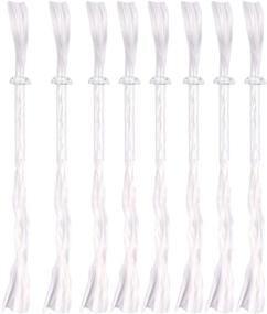 img 4 attached to IMIKEYA 20pcs Fiberglass Replacement Wicks - 4.52in Long-Lasting Fiberglass Candle Wicks with Glass Tube Wick Holder for Oil Lamps & Tiki Torches