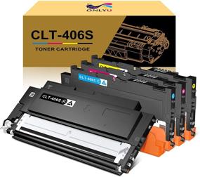 img 4 attached to 🖨️ ONLYU Compatible Toner-Cartridge Replacement for Samsung CLT-406S CLT-K406S CLT-C406S CLT-M406S CLT-Y406S for Samsung Xpress C460FW C460W C410W - 1Black, 1Cyan, 1Magenta, 1Yellow