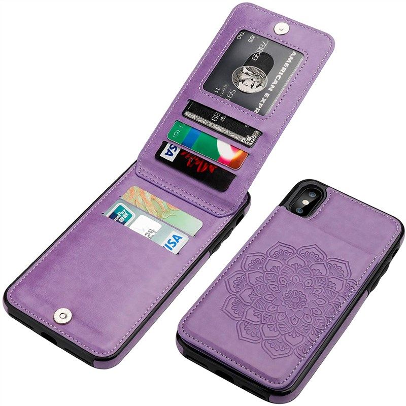 vaburs iphone xr case with wallet card holder 로고
