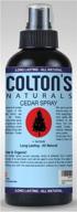 🌲 colton's naturals cedar spray - 2oz, non-chemical wood protection with lavender extract - restores scent, ideal for cedar wood closets & drawers logo