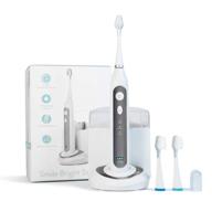 🪥 platinum electronic sonic toothbrush with uv sanitizing case - rechargeable storage base, charcoal - smile bright store logo